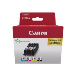 Canon Black Yellow Cyan Magenta Ink tank Canon 551 BK/C/M/Y Multipack