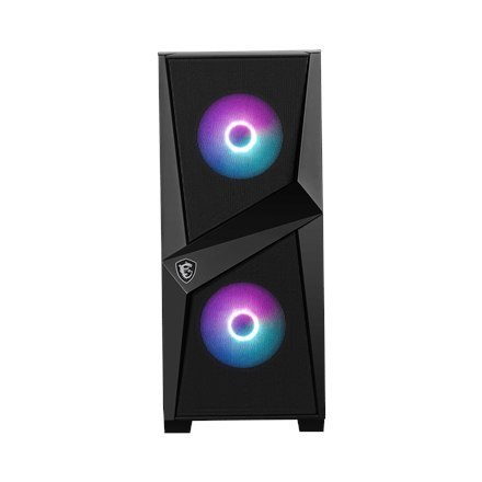 MSI MAG FORGE 100R PC Case, Mid-Tower, USB 3.2, Black MSI MSI MAG FORGE 100R Black ATX Power supply included No