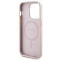 Zestaw Guess GUBPM5P15L4GEMGP iPhone 15 Pro 6.1" hardcase + Powerbank 5000mAh MagSafe różowy/pink 4G Metal Logo