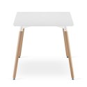 Stół do jadalni drewniany prostokątny 120cm x 80cm - biały