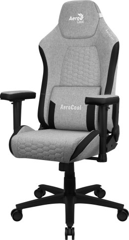 Fotel gamingowy Aerocool Crown AeroWeave Ash Grey z tkaniny - jasnoszary