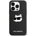 Karl Lagerfeld KLHMP15LSCHPPLK iPhone 15 Pro 6.1" czarny/black hardcase Silicone Choupette Head MagSafe