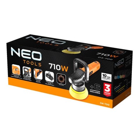 Leštička 710W, průměr kotouče 125 mm, otáčky 2000-4600/min