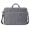 Torba na notebook 15,6", SOLID, szara, imitacja skóry, Defender