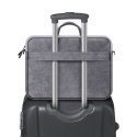 Torba na notebook 15,6", SOLID, szara, imitacja skóry, Defender