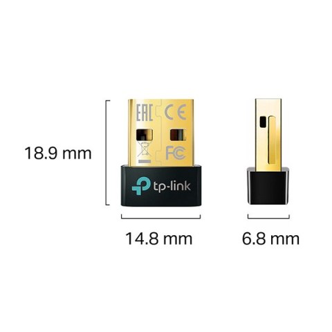 TP-LINK USB Adapter Bluetooth 5.0, USB A M - Zasięg do 20 m, UB500