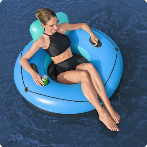 Duże dmuchane koło z oparciem o średnicy 119 cm Bestway 43108