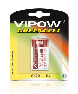 Baterie VIPOW GREENCELL 6F22 BLISTER