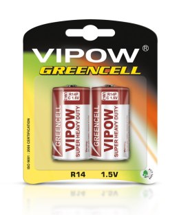 Baterie VIPOW GREENCELL R14 2szt/bl
