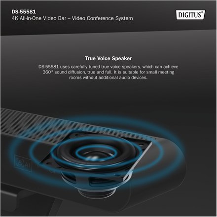 4K All-in-One Video Bar - system wideokonferencyjny | DS-55581