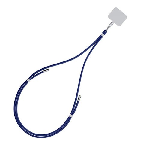 3MK EasyClip Dark Blue (silver) smycz do telefonu
