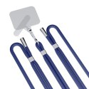 3MK EasyClip Dark Blue (silver) smycz do telefonu