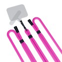 3MK EasyClip Pink (black) Smycz do telefonu