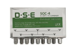 Sumator RTV/SAT x4 DIGITSAT DQTC-104 zew