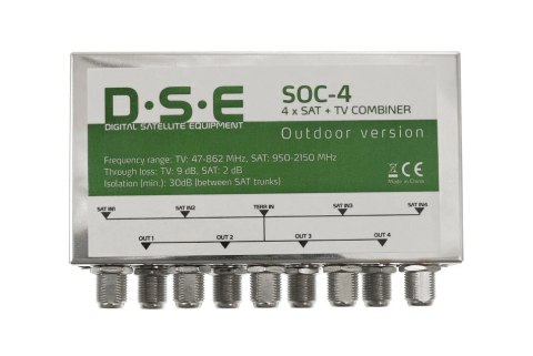 Sumator RTV/SAT x4 DIGITSAT DQTC-104 zew