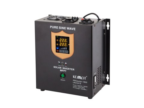 Przetwornica solarna naścienna ( inwerter ) KEMOT PROsolar-2500 ( 24V 230V 25000VA/1800W )