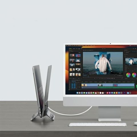 SODI Grawitacyjny stojak na MacBooka SMS-300 szary/grey