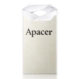 Apacer USB Pendrive, USB 2.0, 64GB, AH111, srebrny, AP64GAH111CR-1, USB A, z oczkiem na brelok