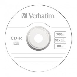 Verbatim CD-R, 43787, DataLife, 50-pack, 700MB, Extra Protection, 52x, 80min., 12cm, bez możliwości nadruku, wrap, Standard, do 