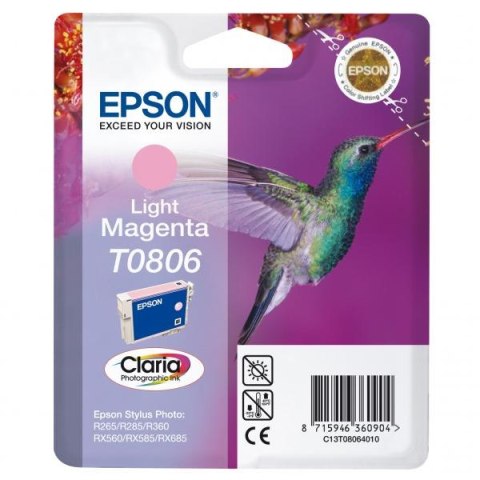 Epson oryginalny ink / tusz C13T08064011, light magenta, Epson Stylus Photo PX700W, 800FW, R265, 285, 360, RX560