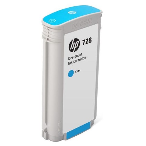 HP oryginalny ink / tusz F9J67A, HP 728, cyan, 130ml, HP DesignJet T730, DesignJet T830, DesignJet T830 MFP
