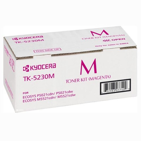 Kyocera oryginalny toner TK-5230M, magenta, 2200s, 1T02R9BNL0, Kyocera M5521cdn,M5521cdw, P5021cd,P5021cdw, O