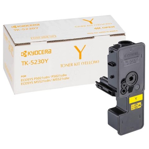 Kyocera oryginalny toner TK-5230Y, yellow, 2200s, 1T02R9ANL0, Kyocera M5521cdn,M5521cdw, P5021cd,P5021cdw, O