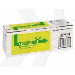 Kyocera oryginalny toner TK580Y, yellow, 2800s, 1T02KTANL0, Kyocera FS- C5150DN, O