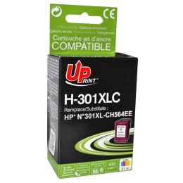 UPrint kompatybilny ink / tusz z CH564EE, HP 301XL, color, 450s, 21ml, H-301XLC, bez chipu, dla HP HP Deskjet 1000, 1050, 2050, 