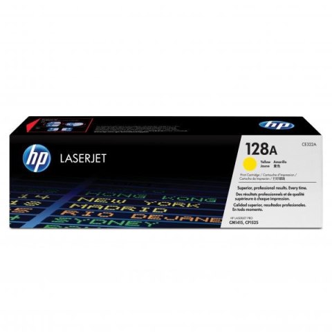 HP oryginalny toner CE322A, yellow, 1300s, HP 128A, HP LaserJet Pro CP1525n, 1525nw, CM1415fn, 1415fnw, O