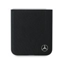 Mercedes MEHMZF623RBGVK Z Flip6 F741 czarny/black Leather Wood Imitation MagSafe