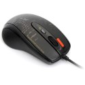 A4tech Mysz F5, 3000DPI, optyczna, 7kl., 1 scroll, przewodowa USB, czarna, do gry, V-Track, pamięć 160kB