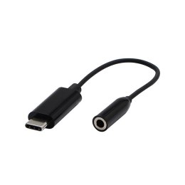 Audio Redukcja, USB C (3.1) M-Jack (3,5mm) F, 0, stereo, czarna