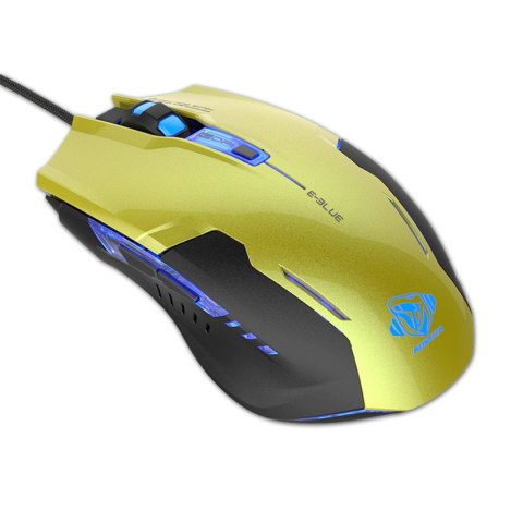 E-Blue Mysz Auroza G, 3000DPI, optyczna, 6kl., 1 scroll, przewodowa USB, zielona, do gry