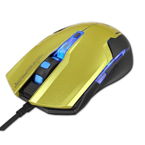 E-Blue Mysz Auroza G, 3000DPI, optyczna, 6kl., 1 scroll, przewodowa USB, zielona, do gry