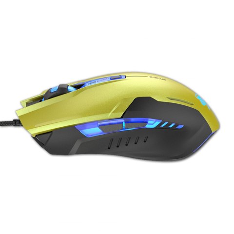 E-Blue Mysz Auroza G, 3000DPI, optyczna, 6kl., 1 scroll, przewodowa USB, zielona, do gry