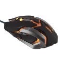 E-Blue Mysz Auroza Gaming, 4000DPI, optyczna, 6kl., 1 scroll, przewodowa USB, czarna, do gry