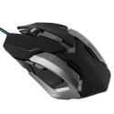 E-Blue Mysz Auroza Gaming, 4000DPI, optyczna, 6kl., 1 scroll, przewodowa USB, czarna, do gry