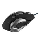 E-Blue Mysz Auroza Gaming, 4000DPI, optyczna, 6kl., 1 scroll, przewodowa USB, czarna, do gry