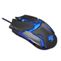 E-Blue Mysz Auroza Type IM, 4000DPI, optyczna, 6kl., 1 scroll, przewodowa USB, czarna, do gry