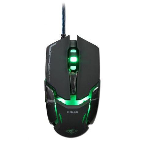 E-Blue Mysz Auroza Type IM, 4000DPI, optyczna, 6kl., 1 scroll, przewodowa USB, czarna, do gry