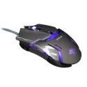 E-Blue Mysz Auroza Type IM, 4000DPI, optyczna, 6kl., 1 scroll, przewodowa USB, czarna, do gry