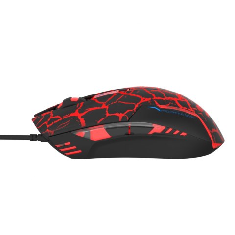 E-Blue Mysz Cobra, 2500DPI, optyczna, 6kl., 1 scroll, przewodowa USB, czarno-czerwona, do gry