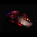 E-Blue Mysz Cobra, 2500DPI, optyczna, 6kl., 1 scroll, przewodowa USB, czarno-czerwona, do gry