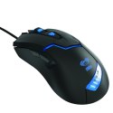 E-Blue Mysz Cobra 622, 1600DPI, optyczna, 6kl., 1 scroll, przewodowa USB, czarna, do gry