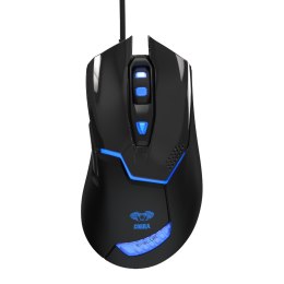 E-Blue Mysz Cobra 622, 1600DPI, optyczna, 6kl., 1 scroll, przewodowa USB, czarna, do gry