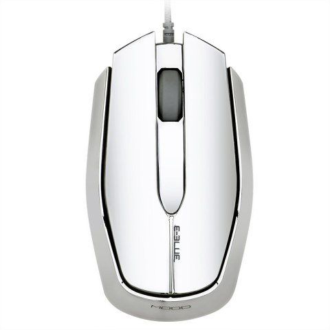 E-Blue Mysz MOOD, 2400DPI, optyczna, 3kl., 1 scroll, przewodowa USB, srebrna, 7 kolorów poświetlenia