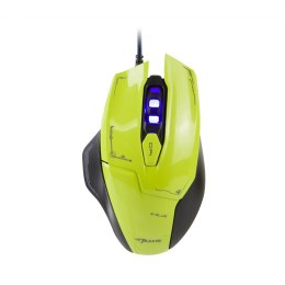 E-Blue Mysz Mazer, 2500DPI, optyczna, 6kl., 1 scroll, przewodowa USB, zielona, do gry