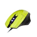 E-Blue Mysz Mazer, 2500DPI, optyczna, 6kl., 1 scroll, przewodowa USB, zielona, do gry