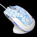 E-Blue Mysz Mazer Pro, 2500DPI, optyczna, 6kl., 1 scroll, przewodowa USB, biało-niebieska, do gry